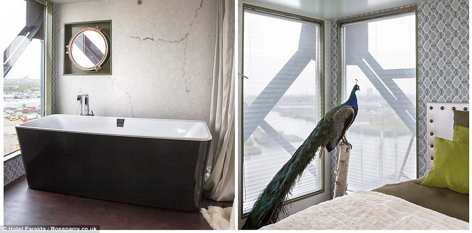 Khách sạn có 3 phòng được trang bị nội thất hiện đại gồm vòi tắm, bồn tắm nóng lạnh. Ảnh: DM.