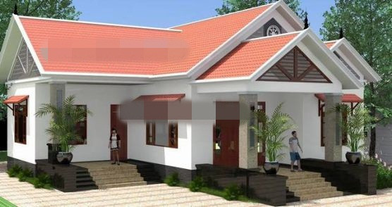 Nhà cấp 4 mái thái nông thôn lý tưởng dành cho những người yêu thiên nhiên. Ảnh: Thietkenhadepmoi.