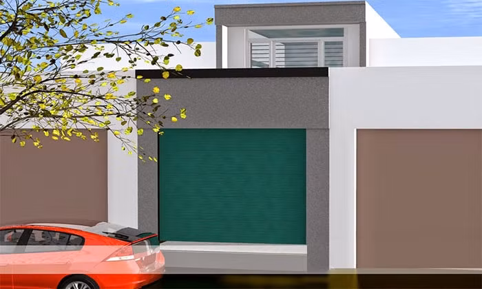 Mặt tiền nhà đơn giản không quá nổi bật với tiêu chí tập trung vào không gian chức năng để tiết kiệm kinh phí tối đa. Ảnh: Nhadepsang.