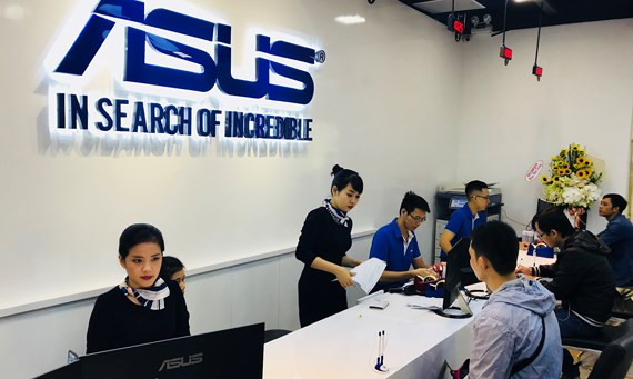 Vị trí tiếp theo thuộc về nhà cung cấp máy tính xách tay hàng đầu Asus Việt Nam. Ảnh: SGGP.