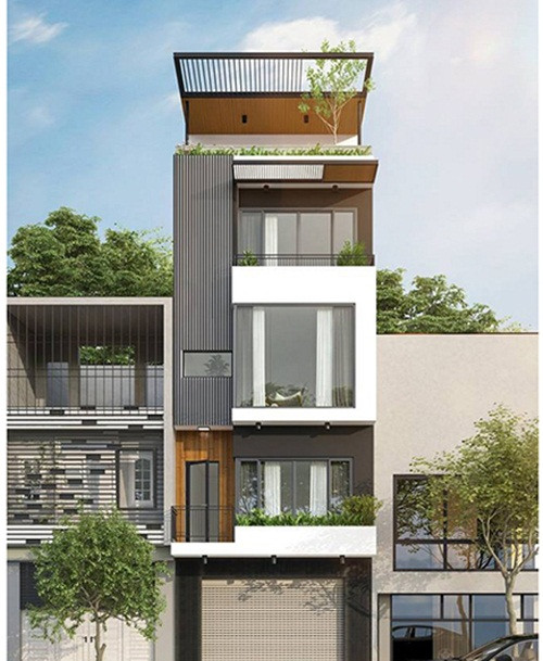 Hệ thống ánh sáng tự nhiên lấy từ cửa kính lớn không chỉ giúp trang trí không gian mà còn có tác dụng làm giảm được tiếng ồn vào bên trong căn nhà. Ảnh: Thietkenhadepaau.