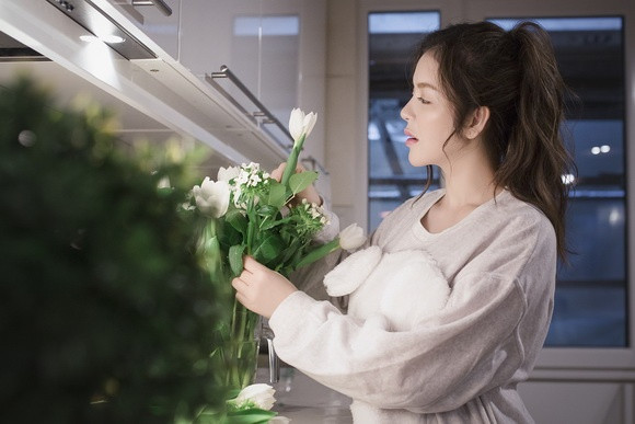 Căn hộ thiết kế tinh tế, có khuôn viên ngoài trời thoáng đãng. Ảnh: NLĐ.