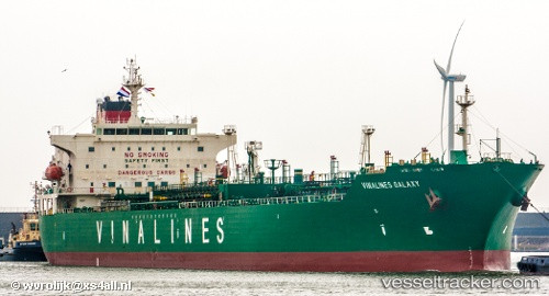 Vinalines Galaxy được mua với giá 973 tỷ đồng năm 2007, hoạt động khai thác đến cuối năm 2010 lỗ 192 tỉ đồng. Ảnh: Vesseltracker.