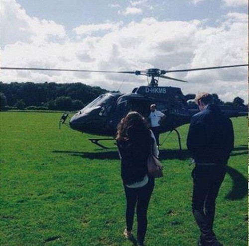 Ngoài chuyên cơ riêng, một số tiểu thư nhà giàu Đức thường xuyên đi chơi bằng trực thăng.