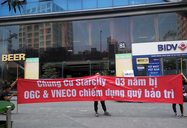 Cư dân tố CĐT và Ocean Group chiếm dụng hàng chục tỷ đồng quỹ bảo trì.