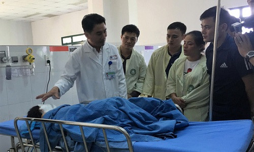 Suc khoe 4 nan nhan trong vu xe ruoc dau gap nan gio ra sao?