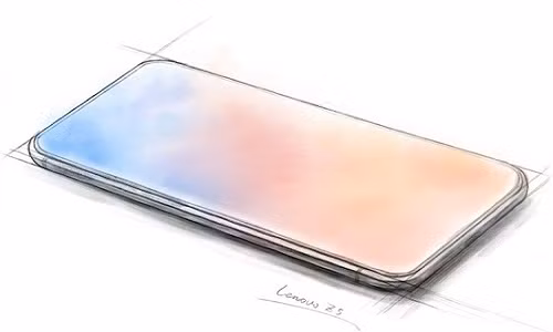 Hình ảnh Lenovo Z5 với mặt trước toàn màn hình.
