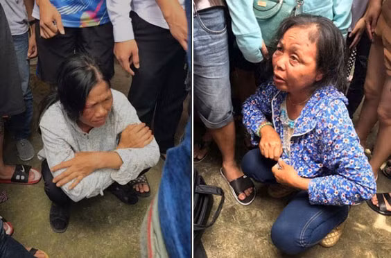 Hai người phụ nữ bán tăm bị đánh.