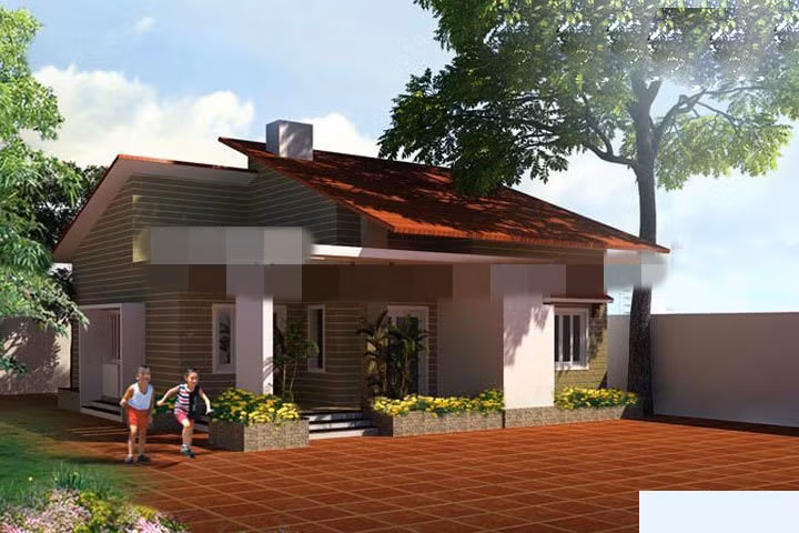 3 phòng ngủ bố trí 2 bên, ở giữa là phòng khách và phía trong là phòng thờ. Phòng khách và phòng thờ thiết kế mở nên rộng rãi và thoải mái. Ảnh: Vinavic.