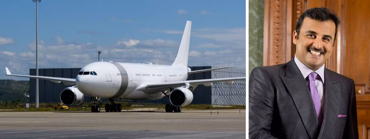 Năm 2012, Luxury Boeing 747-8 VIP được Boeing bàn giao cho Quốc vương Qatar nhưng phải tới năm 2015 máy bay mới được cất cánh sau khi nâng cấp nội thất đắt đỏ. Ảnh: Aircharter.