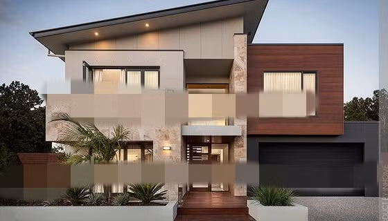 Thiết kế mái chéo vừa tạo cái nhìn mới lạ vừa tiết kiệm không gian cho cả ngôi nhà. Ảnh: Inhome.