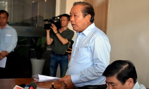 Phó Thủ tướng Trương Hòa Bình trong một lần làm việc tại TP.HCM (Ảnh: LÊ PHAN)