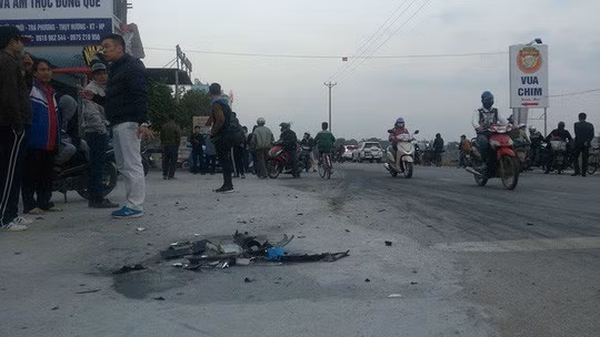 Hiện trường vụ tai nạn giao thông