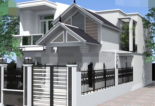 Mẫu nhà cấp 4 gác lửng gồm 3 phòng ngủ giá khoảng 400 triệu đồng. Ảnh: Vinahouse.