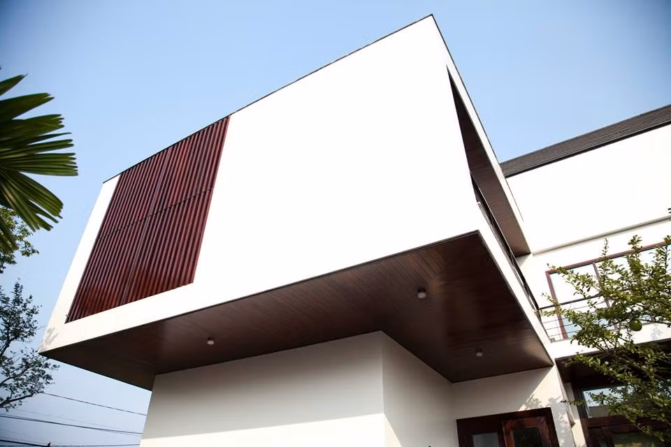 Các khối hộp thiết kế khéo léo. Nguồn ảnh: H&amp;P Architects.