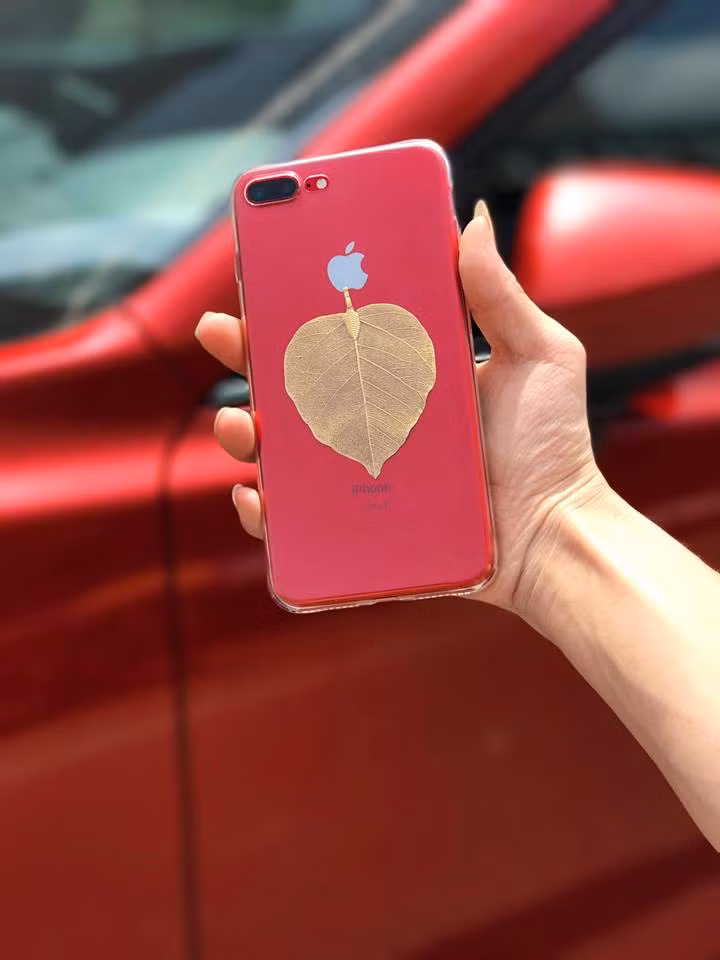 Một số bạn dùng để ốp điện thoại. Ảnh: FB Giang Hoàng Trường.