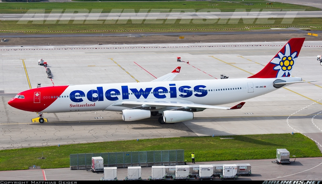Thành lập từ năm 1995, đến nay hãng hàng không Edelweiss có 15 máy bay đến 68 điểm đến tại 33 quốc gia. Ảnh: Airliners.