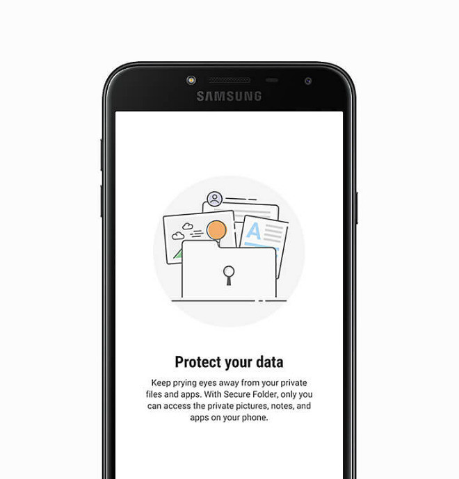 Về sức mạnh, Galaxy J4 trang bị chipset Exynos 7570 lõi tứ, tốc độ 1.4 GHz, hệ điều hành Android 8.0 chạy mượt mà, hiệu ứng tinh giản độc đáo và giao diện tối giản UX như các dòng điện thoại cao cấp của Samsung.