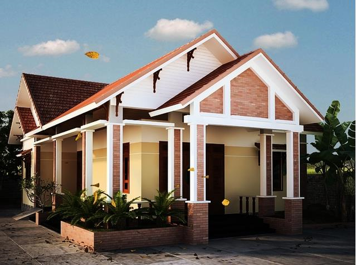 Thiết kế đơn giản nhưng không kém phần tinh tế, phù hợp với các vùng nông thôn. Ảnh: Tiền Phong.