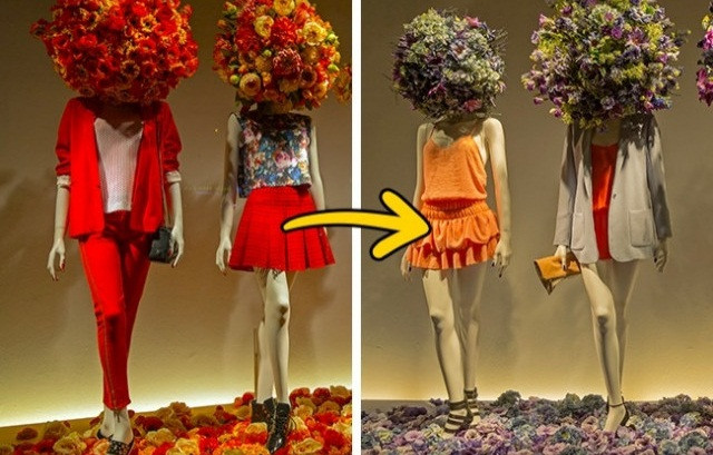 Nếu như trước đây xu hướng thời trang chỉ có hai mùa xuân hè và thu đông thì ngay nay các nhà sản xuất quần áo hiện đại kích thích khách hàng bằng cách liên tục cập nhật xu hướng mới hàng tuần. Và tất yếu, nhu cầu mua sắm sẽ nhiều hơn. Ảnh: Brightside.