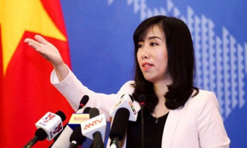 Người Phát ngôn Bộ Ngoại giao Việt Nam Lê Thị Thu Hằng - Ảnh: TUỔI TRẺ