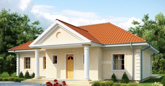 Quý phái sang trọng gần gũi với thiên nhiên là ưu điểm của mẫu thiết kế biệt thự vườn 1 tầng mái thái. Ảnh: Kientrucsuvietnam.