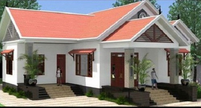 Cửa chính và cửa sổ lớn giúp căn nhà lấy được nhiều ánh sáng và gió. Ảnh: Bannhabinhduong.