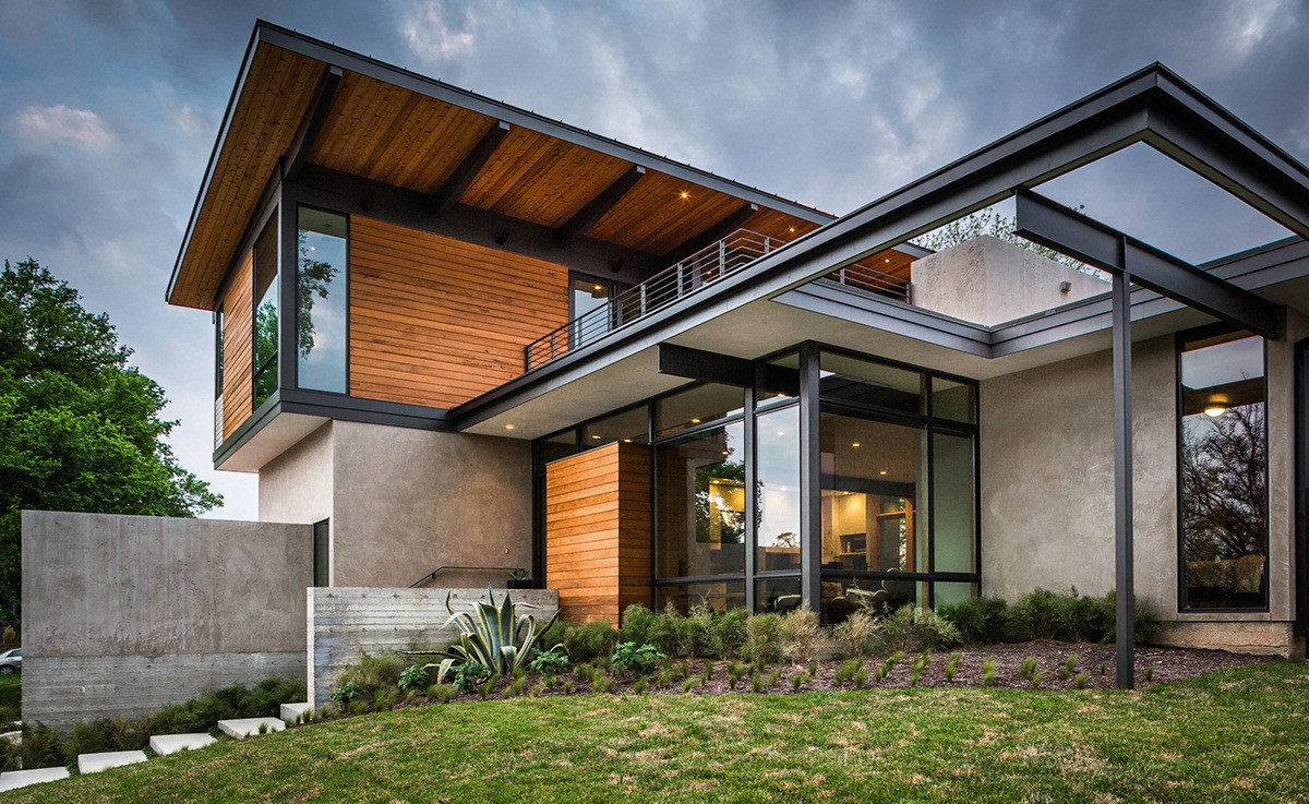 Nhà khung thép với thiết kế không gian rộng. Ảnh: Kientrucmda.