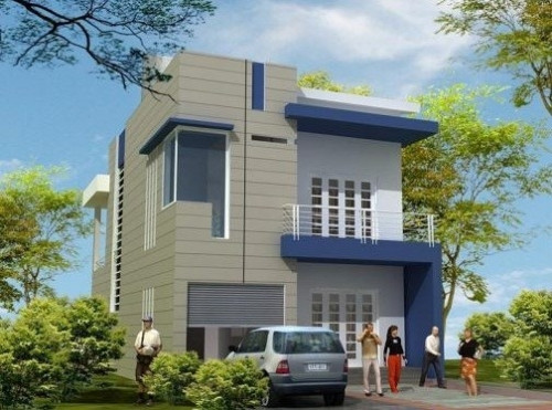 Mặt tiền đẹp thể hiện nét đẹp sang trọng qua từng đường nét, hình khối đơn giản và khỏe khoắn. Ảnh: Nhadepchonguoiviet.