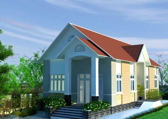  Mẫu nhà vườn 1 tầng mái thái cho gia chủ yêu thích không khí tự nhiên. Ảnh: Kientrucnhadep24h.