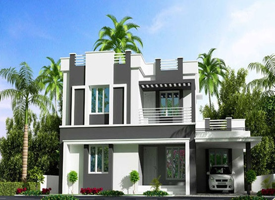 Trên diện tích đất 200m2, diện tích dành cho xây dựng là 120m2, còn lại 80m2 cho sân vườn. Ảnh: Xaydungvuan.