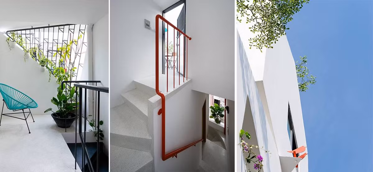 Khoảng xanh nho nhỏ giúp không gian thêm phần sống động. Ảnh: Quangdam.