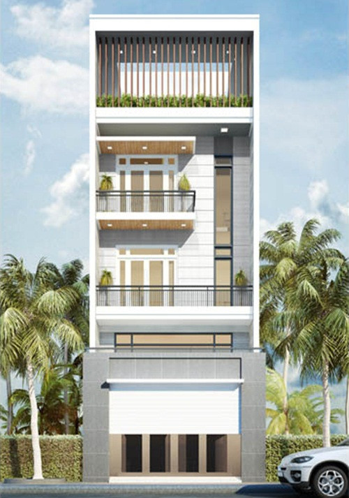 Mẫu nhà phố đơn giản mà không kém phần sang trọng. Ảnh: Thietkenhapro.