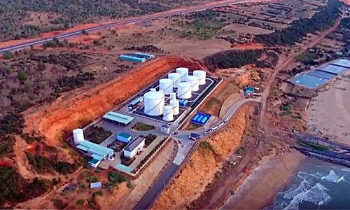 Kho xăng dầu của Công ty Dương Đông, Hòa Phú ở Bình Thuận - Ảnh: CTV