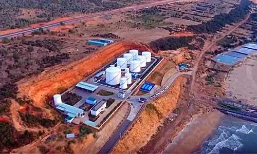 Kho xăng dầu của Công ty Dương Đông, Hòa Phú ở Bình Thuận - Ảnh: CTV