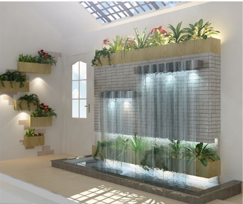 Mẫu thiết kế tiểu cảnh đơn giản nhưng không kém phần sống động. Ảnh: Tieucanhsanvuon24h.