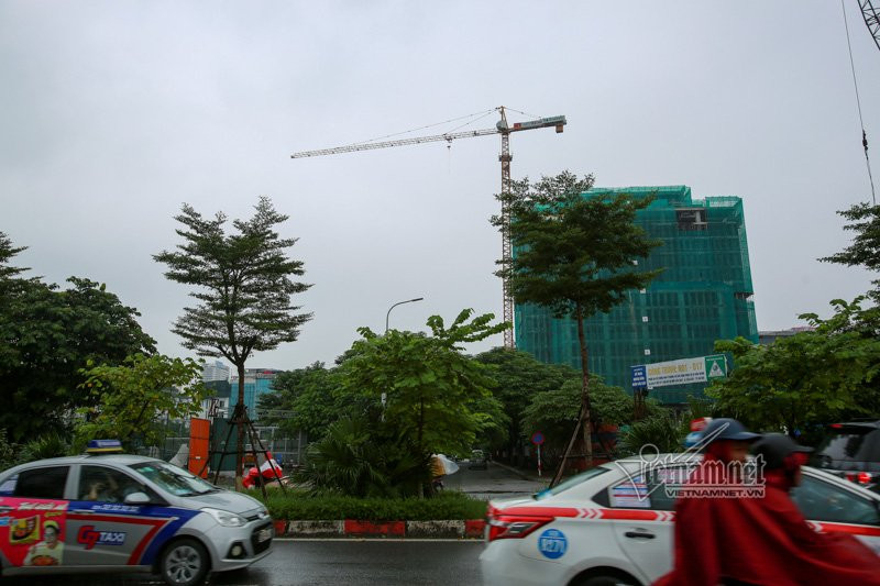 Công trường tại ngõ 92 Trần Thái Tông (quận Cầu Giấy)