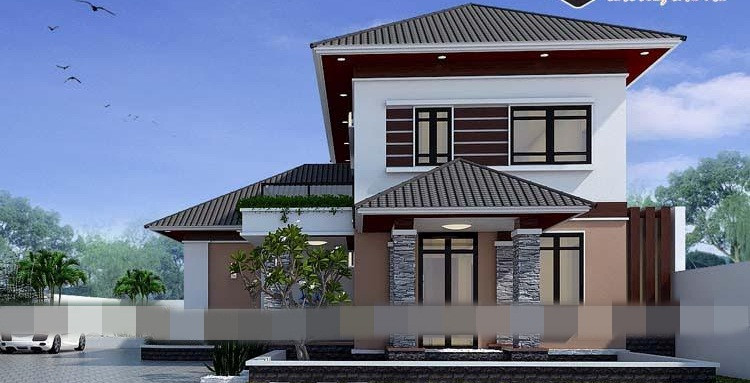 Màu sắc đơn giản nhưng vẫn toát lên được vẻ đẹp mang phong cách phương Tây là điểm nhấn của công trình. Ảnh: Savic.