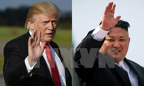 Tổng thống Mỹ Donald Trump (trái) và Nhà lãnh đạo Triều Tiên Kim Jong-un. (Nguồn: AFP/TTXVN).