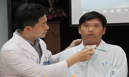 Nếu anh D. đến trễ 10 phút sẽ tử vong vì căn bệnh viêm phù nề thanh thiệt cấp.