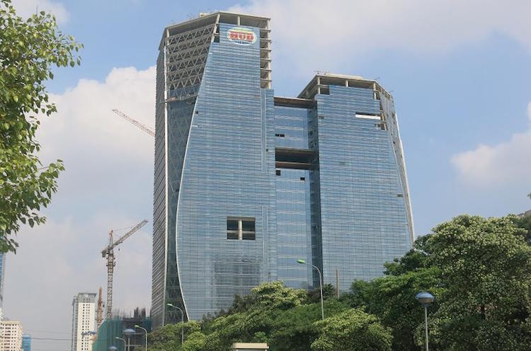 Được khởi công từ năm 2010, đến nay tòa nhà HUD Tower đã đưa vào khai thác thương mại với tổng diện tích sàn 70.000m2. Ảnh: Thương gia online.
