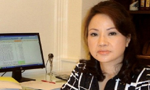 Bà Chu Thị Bình - khách hàng tố bị mất 245 tỷ đồng tại ngân hàng Eximbank. Ảnh: Tieudung.