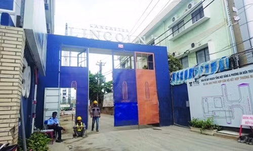 Trước đó, báo chí phản ánh dự án Lancaster Lincoln thi công không phép, dù đã có nhiều văn bản chỉ đạo dừng triển khai ở cả cấp phường và quận. Ảnh: Tieudung.vn.