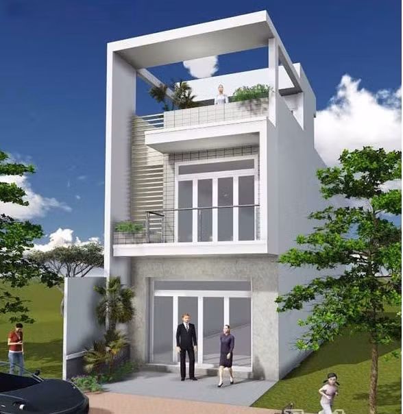 Nhà 2 tầng, 1 tum với kinh phí hơn 500 triệu đồng. Ảnh: Dshomeland.