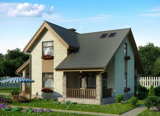 Thiết kế biệt thự mini ở nông thôn. Ảnh: Kientrucnhapho.