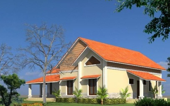 Không gian phòng khách được đặt làm trung tâm, nơi họp mặt gia đình cùng chuyện trò quần tụm sau mỗi bữa ăn. Ảnh: Diendanxaydung.