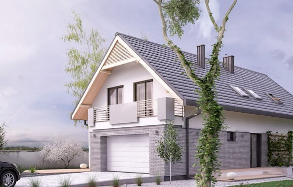 Mái dốc 30-40 độ tạo nên một hình dạng lều rất phù hợp với điều kiện thời tiết nhiệt đới ở nước ta. Với kiểu mái này, nước mưa sẽ dễ dàng chảy xuống. Ảnh: Biuro.