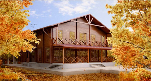  Nhà gỗ cổ điển là mẫu hoàn hảo cho những ai muốn không gian sống có sự kết nối với môi trường tự nhiên. Ảnh: Homify.