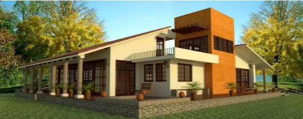 Ngôi nhà rộng rãi, có vẻ ngoài thanh bình phù hợp với các gia đình nhiều thế hệ. Ảnh: Prisma.