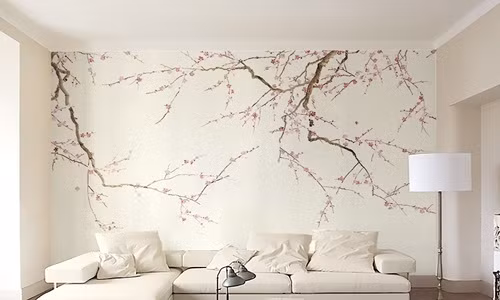 Đào phai mỏng manh, dịu nhẹ như chút hửng nắng ấm áp ngày xuân. Ảnh: Giaydantuongbaoviet.